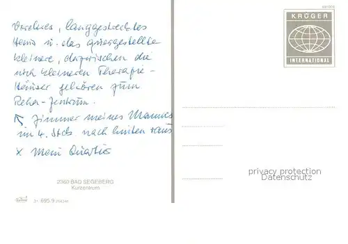 AK / Ansichtskarte Bad_Segeberg Fliegeraufnahme Kurzentrum Bad_Segeberg