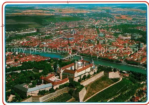AK / Ansichtskarte Wuerzburg Fliegeraufnahme  Wuerzburg