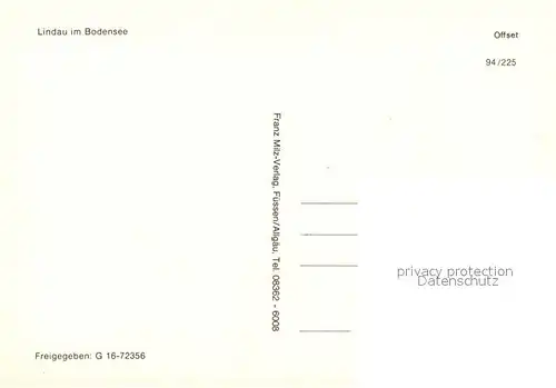 AK / Ansichtskarte Lindau_Bodensee Fliegeraufnahme Lindau Bodensee