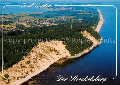 AK / Ansichtskarte Insel_Usedom Fliegeraufnahme Streckelsberg Insel Usedom