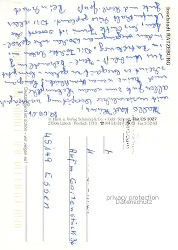 AK / Ansichtskarte Ratzeburg Fliegeraufnahme Ratzeburg