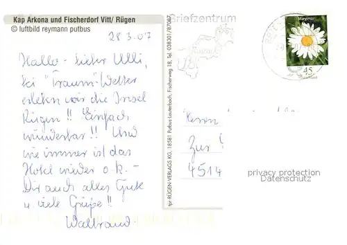 AK / Ansichtskarte Kap_Arkona Fischerdorf Vitt Fliegeraufnahme Kap_Arkona