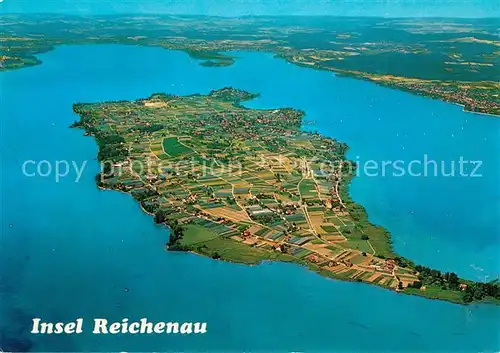 AK / Ansichtskarte Reichenau_Bodensee Fliegeraufnahme Reichenau Bodensee