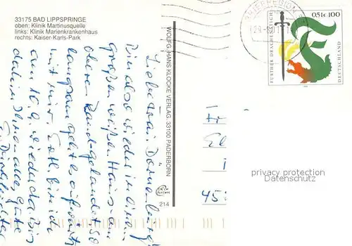 AK / Ansichtskarte Bad_Lippspringe Fliegeraufnahme Bad_Lippspringe