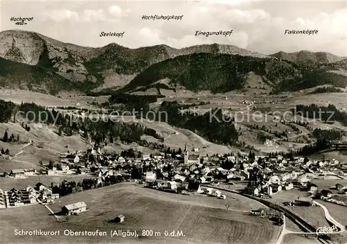 AK / Ansichtskarte Oberstaufen Fliegeraufnahme Oberstaufen