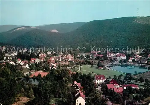 AK / Ansichtskarte Hahnenklee Bockswiese_Harz Fliegeraufnahme Hahnenklee Bockswiese