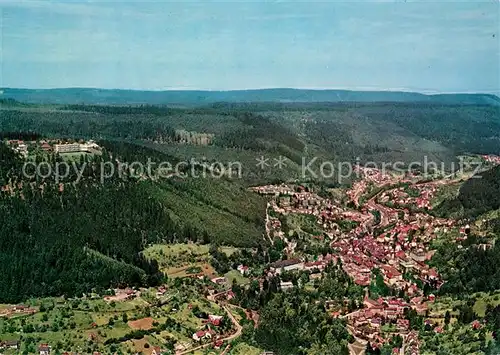 AK / Ansichtskarte Wildbad_Schwarzwald Fliegeraufnahme Wildbad_Schwarzwald