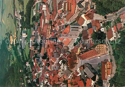 AK / Ansichtskarte Muennerstadt Fliegeraufnahme Stadtpfarrkirche Maria Magdalena Muennerstadt