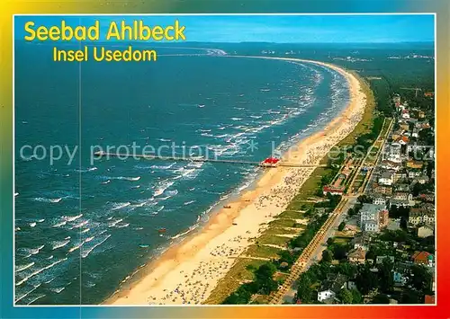 AK / Ansichtskarte Ahlbeck_Ostseebad Fliegeraufnahme Ahlbeck_Ostseebad