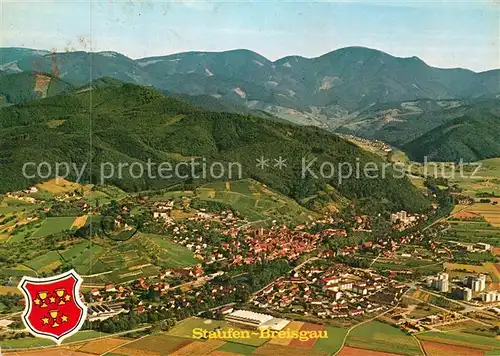 AK / Ansichtskarte Staufen_Breisgau Fliegeraufnahme Staufen Breisgau