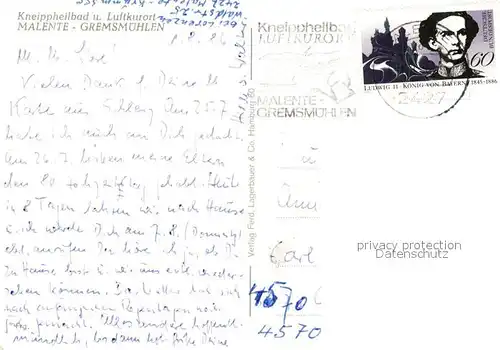 AK / Ansichtskarte Malente Gremsmuehlen Kneippheilbad Luftkurort Naturpark Holsteinische Schweiz Fliegeraufnahme Malente Gremsmuehlen