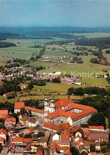 AK / Ansichtskarte Waldsassen Zisterzienserinnen Abtei Egerland Fliegeraufnahme Waldsassen