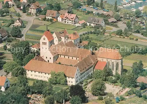 AK / Ansichtskarte Mittelzell Marienmuenster ehemalige Benediktinerabtei Fliegeraufnahme Mittelzell