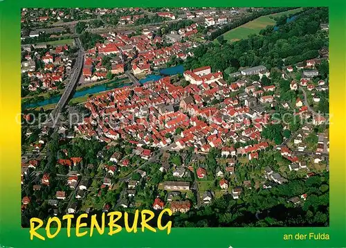AK / Ansichtskarte Rotenburg_Fulda Luftkurort Fliegeraufnahme Rotenburg Fulda