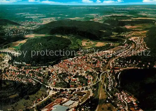 AK / Ansichtskarte Nagold Luftkurort Schwarzwald Fliegeraufnahme Nagold