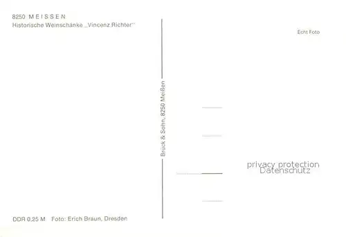 AK / Ansichtskarte Meissen_Elbe_Sachsen Weinschaenke Vincenz Richter Meissen_Elbe_Sachsen