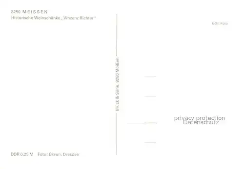 AK / Ansichtskarte Meissen_Elbe_Sachsen Historische Weinschaenke Vincenz Richter Meissen_Elbe_Sachsen