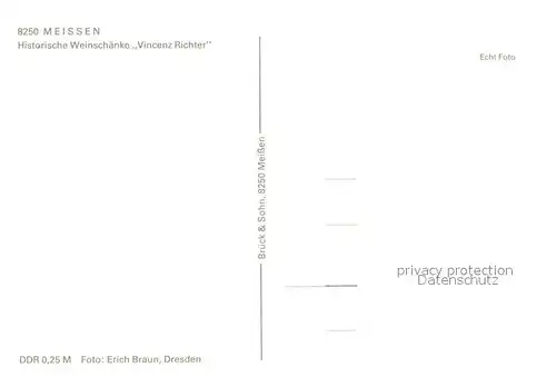 AK / Ansichtskarte Meissen_Elbe_Sachsen Historische Weinschaenke Vincenz Richter Meissen_Elbe_Sachsen
