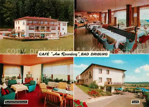 AK / Ansichtskarte Bad_Driburg Hotel Pension Cafe am Rosenberg Bad_Driburg