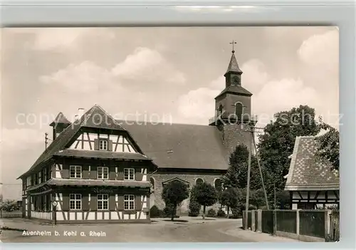 AK / Ansichtskarte Auenheim_Ortenau Kirchenpartie Auenheim Ortenau