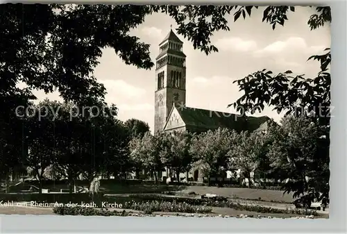 AK / Ansichtskarte Kehl_Rhein Kath. Kirche Kehl_Rhein
