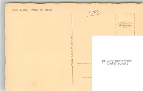 AK / Ansichtskarte Kehl_Rhein Rheinpartie Kehl_Rhein