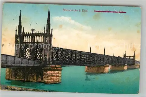AK / Ansichtskarte Kehl_Rhein Rheinbruecke Kehl_Rhein