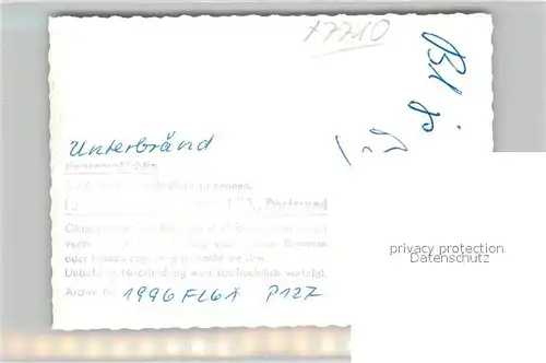 AK / Ansichtskarte Unterbraend Fliegeraufnahme Seepartie Unterbraend