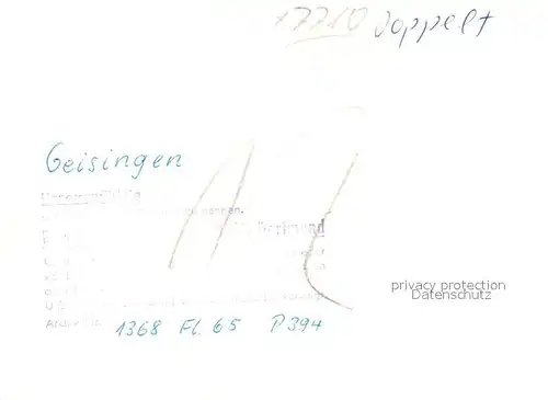 AK / Ansichtskarte Geisingen_Baden Fliegeraufnahme Geisingen_Baden