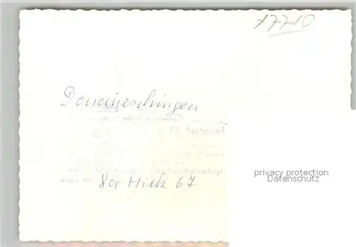 AK / Ansichtskarte Donaueschingen Tannenbaum Kirche bei Nacht Donaueschingen