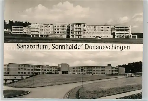 AK / Ansichtskarte Donaueschingen Sanatorium Sonnhalde Donaueschingen