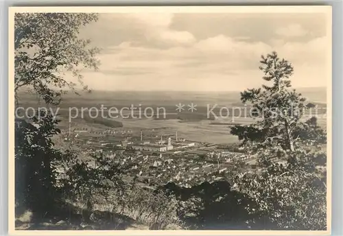 AK / Ansichtskarte Hohentwiel Blick vom Hohentwiel auf Singen Maggi Werke mit Bodensee Hohentwiel