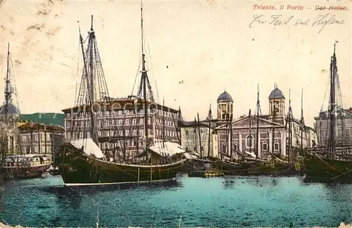 AK / Ansichtskarte Trieste Hafen Trieste