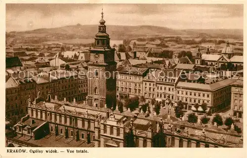 AK / Ansichtskarte Krakow_Krakau Fliegeraufnahme Ogolny widok Krakow Krakau