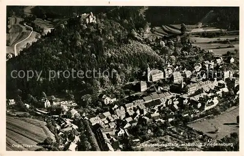 AK / Ansichtskarte Leutenberg_Thueringen Fliegeraufnahme Schloss Friedensburg Leutenberg Thueringen