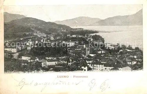 AK / Ansichtskarte Luino_Lago Maggiore Panorama Luino_Lago Maggiore
