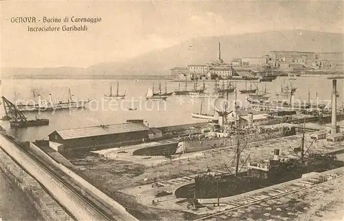 AK / Ansichtskarte Genova_Genua_Liguria Bacino di Carenaggio Genova_Genua_Liguria