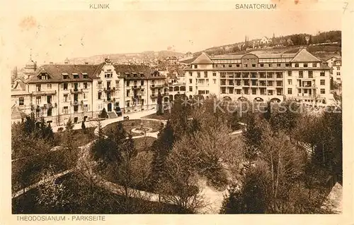 AK / Ansichtskarte Zuerich_ZH Theodosianum Klinik Sanatorium Zuerich_ZH