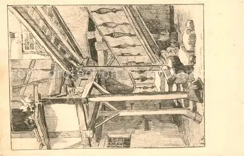 AK / Ansichtskarte Leonberg_Wuerttemberg Alte Stiege Kuenstlerkarte  Leonberg Wuerttemberg