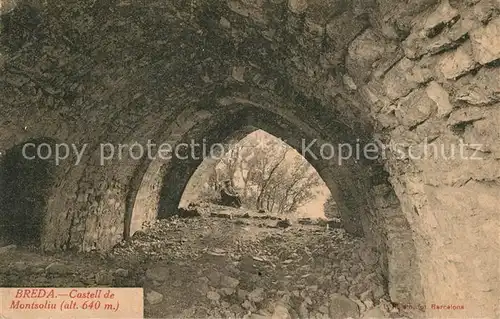 AK / Ansichtskarte Barcelona_Cataluna Castell de Montsoliu Barcelona Cataluna