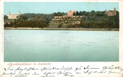 AK / Ansichtskarte Loschwitz_Dresden Albrechtsschloesser Loschwitz Dresden