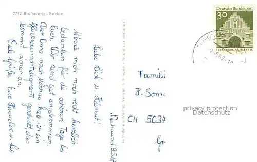 AK / Ansichtskarte Blumberg_Baden Kirche Stadtansichten Blumberg_Baden