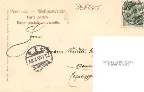 AK / Ansichtskarte Karlsruhe_Baden Haus Billing Kaiserplatz Karlsruhe_Baden