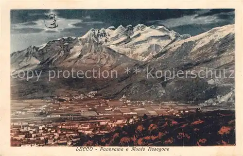 AK / Ansichtskarte Lecco Panorama Monte Resegone Lecco