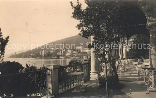 AK / Ansichtskarte Abbazia_Bergamo Uferpromenade Abbazia Bergamo