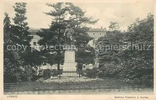 AK / Ansichtskarte Liegnitz_Legnica Denkmal Friedrichs des Grossen Liegnitz_Legnica