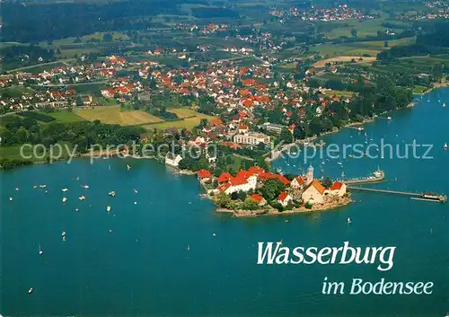 AK / Ansichtskarte Wasserburg_Bodensee Fliegeraufnahme Wasserburg Bodensee