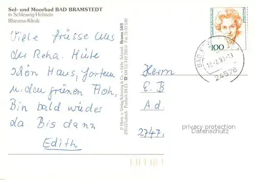 AK / Ansichtskarte Bad_Bramstedt Rheuma Klinik Fliegeraufnahme Bad_Bramstedt