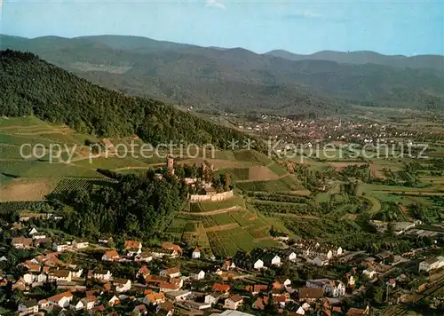 AK / Ansichtskarte Ortenberg_Baden Fliegeraufnahme mit Jugendherberge Schloss Ortenberg Ortenberg_Baden