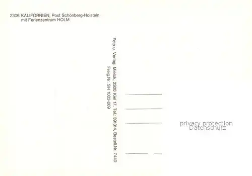 AK / Ansichtskarte Kalifornien_Ostseebad Fliegeraufnahme mit Ferienzentrum Hom Kalifornien_Ostseebad